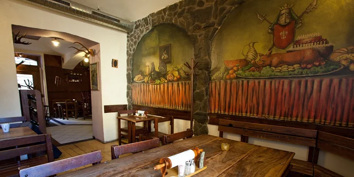 Podnik je rozdělený na kuřáckou a nekuřáckou část.