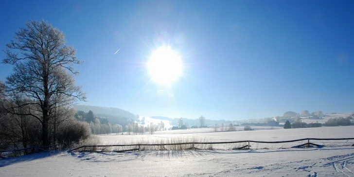 V okolí je 50 km upravených běžkařských tras a 20 km odtud dva ski areály. 