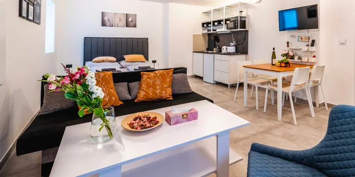 Krásný apartmán na Lipně až pro 6 osob jen kousek od stezky v korunách