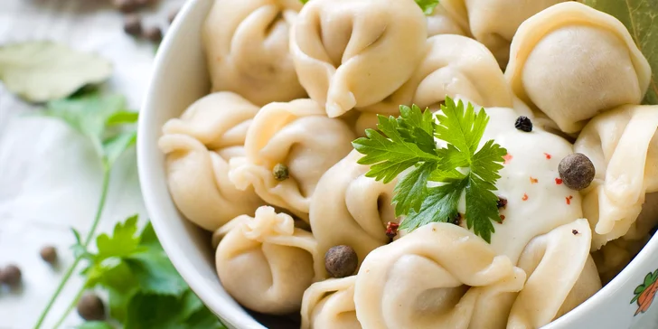 Mražené domácí plněné taštičky: 800g balení, masová či vege varianta i doprava