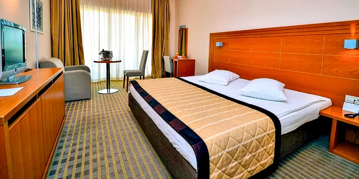 Hotel vás privíta priestrannými a moderne zariadenými izbami s klimatizáciou.