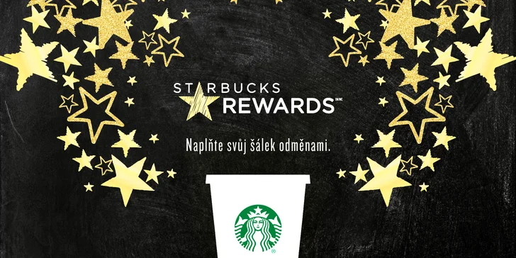 Digitální věrnostní Starbucks Card s kreditem 300 Kč a nápoj Grande