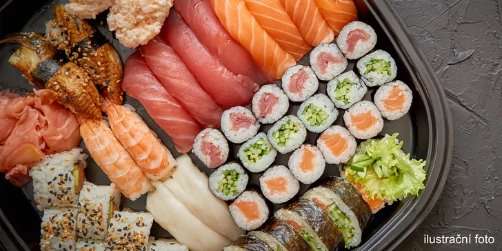 Otevřený voucher do Melong Sushi Bar v Táboře: 300 až 1500 Kč na jídlo i nápoje