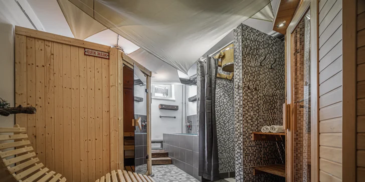 V ceně je zahrnut také neomezený vstup do privátní wellness zóny (přímo v apartmánu).