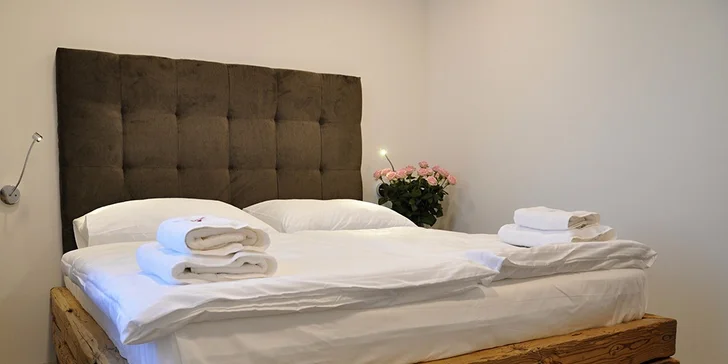 Apartmán má dva pokoje, je vhodný zejména pro rodiny s dětmi.