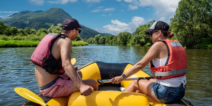 Splav rieky Orava v kanoe alebo rafte - na výber 2 trasy rôznej náročnosti