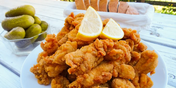 1 kg řízků marinovaných ve smetaně: vepřové, kuřecí nebo mix
