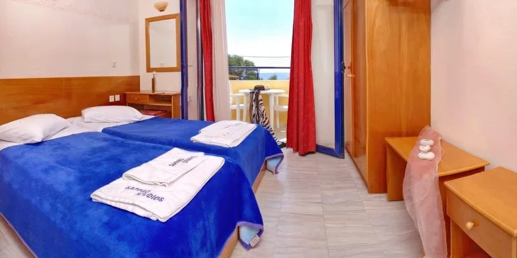 Zabydlíte se ve 3* apartmánech Sappho Beach.
