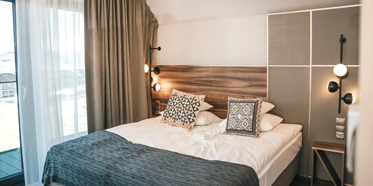 Připravené je pro vás studio nebo apartmán s oddělenou ložnicí. Vždy se sem vejdete až ve čtyřech lidech. 