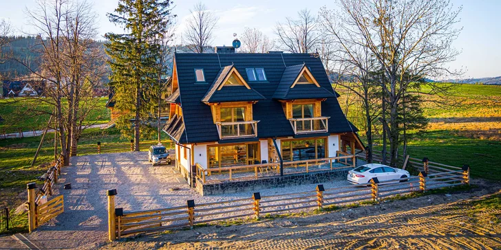 Pobyt v Zakopanom s výhľadom na Giewont: dizajnové apartmány s raňajkami a saunou