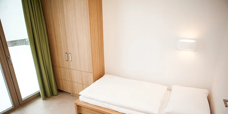 Větší apartmány mají jednu ložnici navíc. 