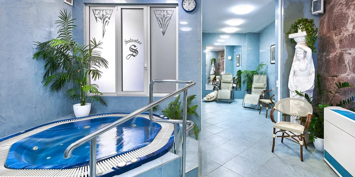 Do hotelového wellness máte denně hodinový vstup, případně hodinový privátní vstup. 