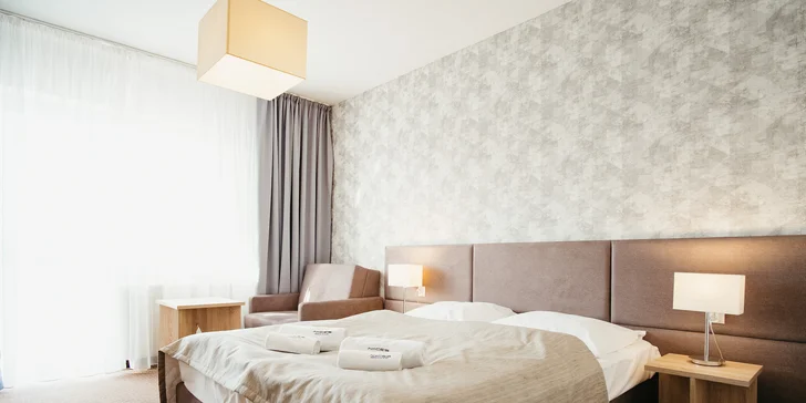 Pokoj Komfort nabízí více prostoru a modernější vybavení.