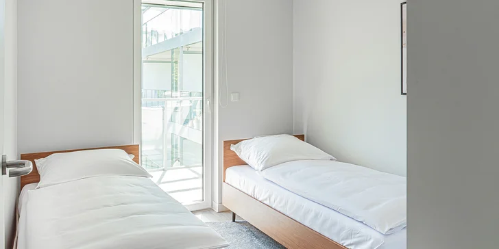 Apartmán Deluxe má navíc i dvě jednolůžka. 