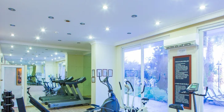 Kdykoli můžete zajít do hotelového fitness.