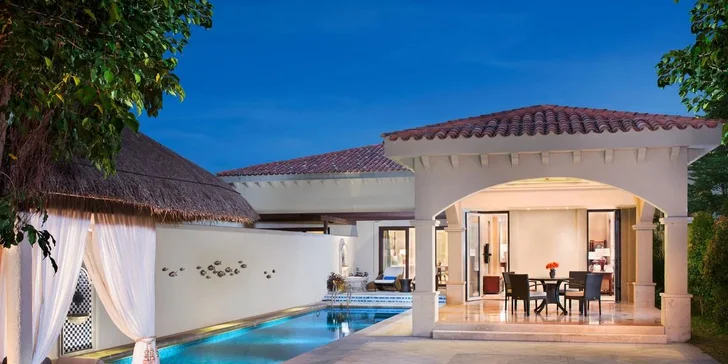 Pro ty, kteří se nespokojí s málem, jsou tu Pool Villas o rozloze 181 m² d vlastní zahrádkou se soukromým bazénem.