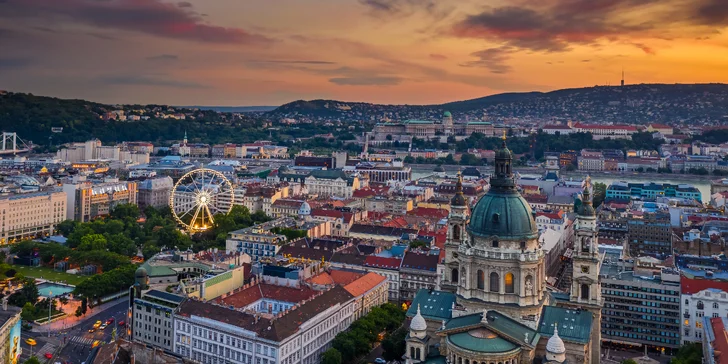 Bazilika sv. Štefana a centrum Budapešti