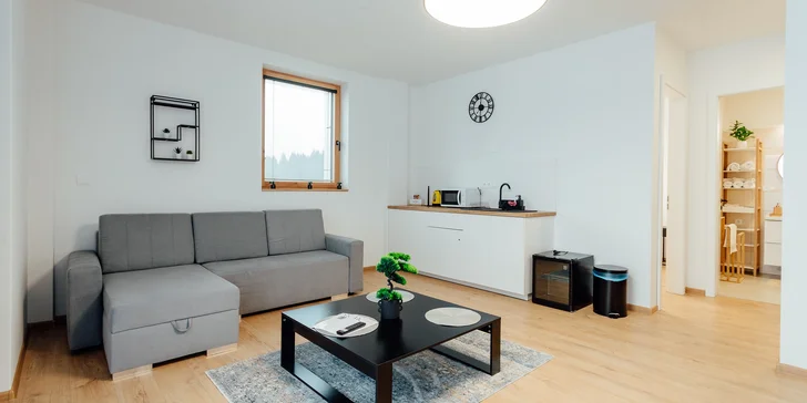 Můžete se těšit na prostorné a moderně zařízené apartmány, které se stanou skvělým útočištěm pro tu nejkrásnější dovolenou s rodinou či přáteli.