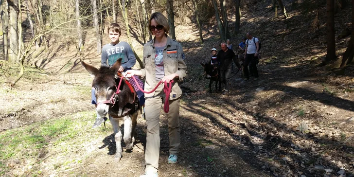Když dítě hačá v sedle,  dospělí si můžou v klidu užívat pozorování přírody
