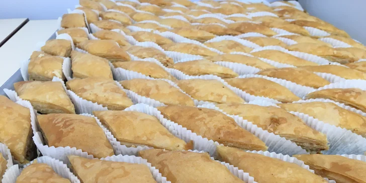 Pití a baklavu si odnesete s sebou. 