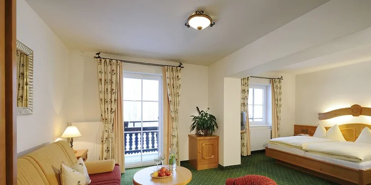 Junior Suite má i obývací část. 
