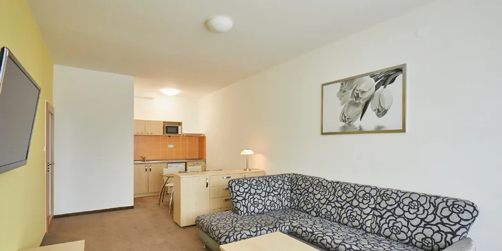 Zabydlet se dá i v prostornějším apartmá. 