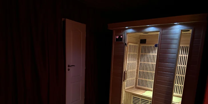 Tělo uvolníte ve vyhřáté sauně, kde si dokonale odpočinete. 