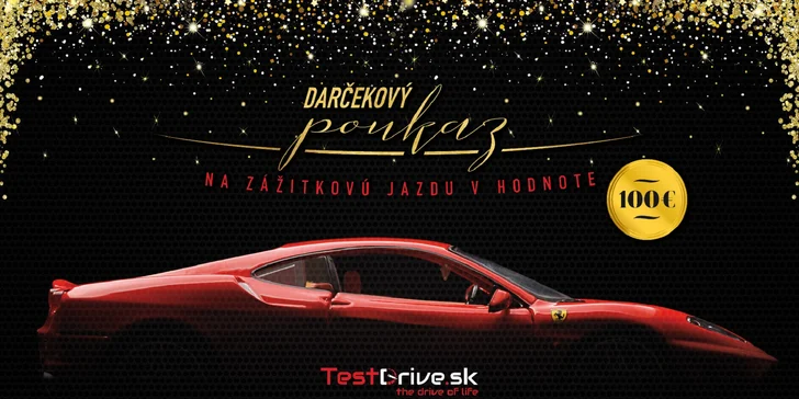Možnosť zhotovenia darčekového poukazu od TestDrive