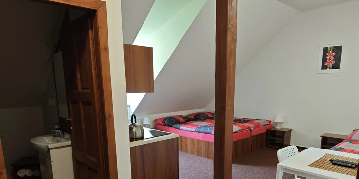 V nabídce chaty jsou dvou- až čtyřlůžkové apartmány.