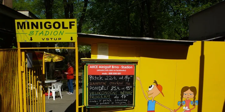 Vstup na minigolf.