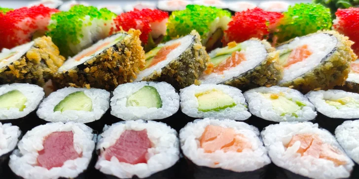 Sushi ve Vítkovicích: sety o 30 či 50 pochoutkách, krevetové nigiri i losos v tempuře