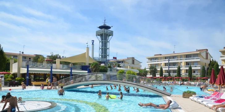 Nejlepší je na celém resortu aquapark se třemi bazény a tobogánem.