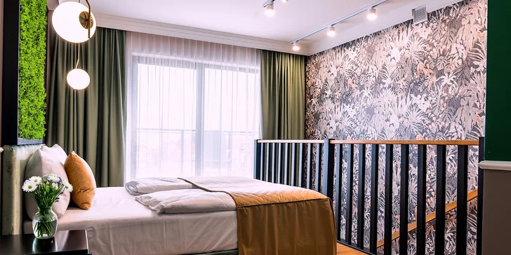 Některé apartmány mají samostatnou ložnici.