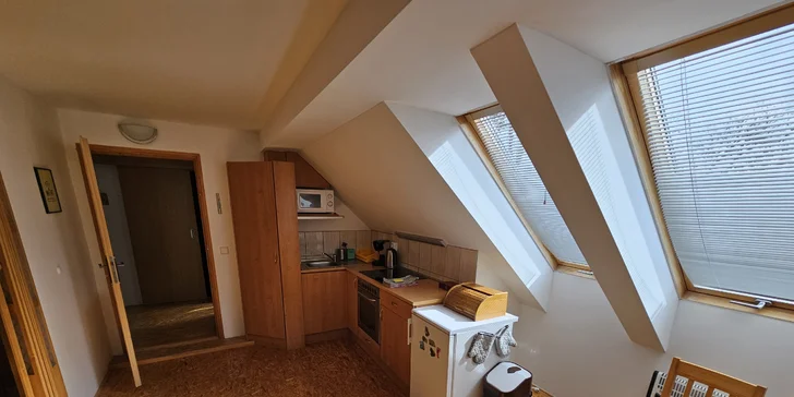 Využívat můžete dvě vybavené kuchyně. 