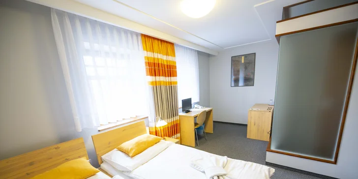 V pokoji je televize, telefon a minibar s výběrem alkoholických a nealkoholických nápojů.