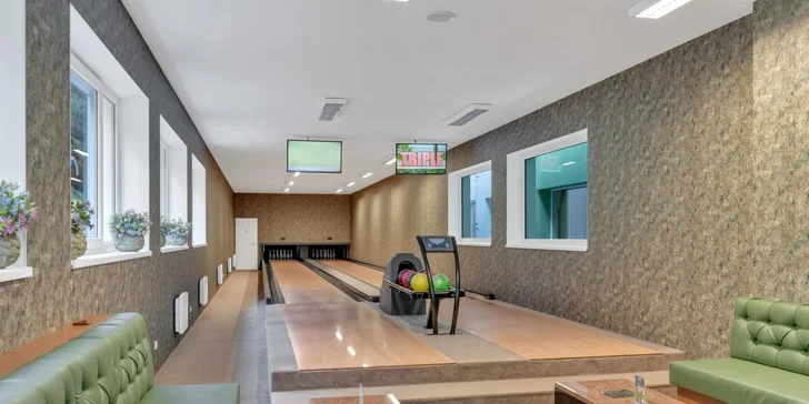 A co takhle zahrát si bowling? Některé vouchery zahrnují hodinu hry. 