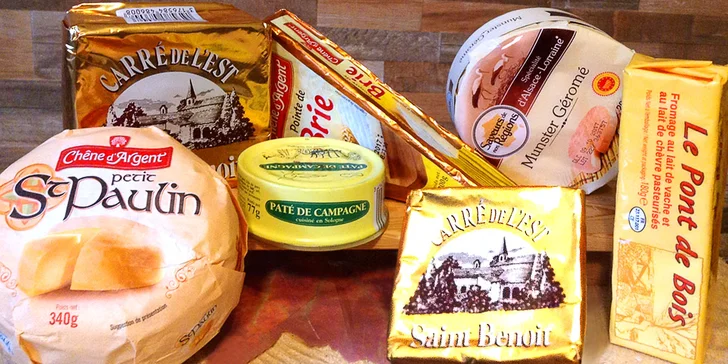 Francouzské sýry, paté, vína a další delikatesy k vyzvednutí v Praze či Plzni
