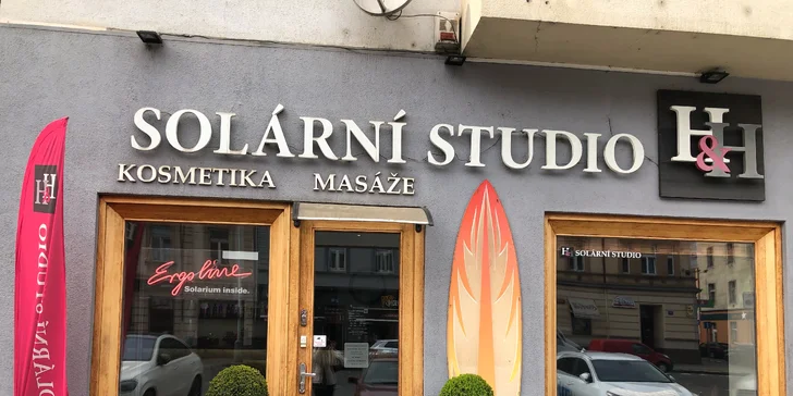 Tělové Procedury se nachází v solárním studiu H&H. 