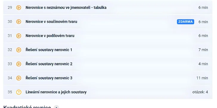 Nechybí ani studijní materiály a souhrny ve formě pdf.