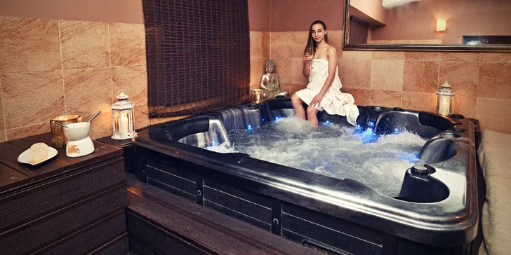 Privátní wellness pro dva: vířivka, finská sauna i varianta s občerstvením