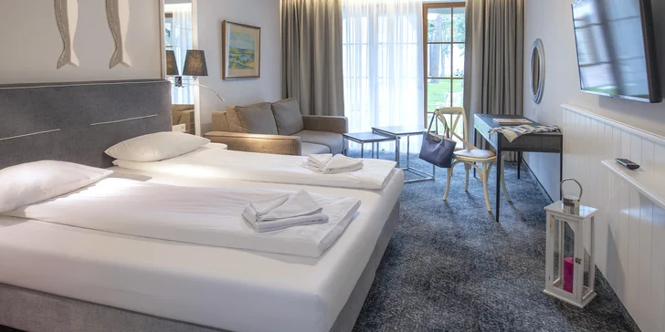 Vybírat budete z klasických pokojů i luxusnějších apartmánů podle toho, co ke svému pobytu potřebujete.