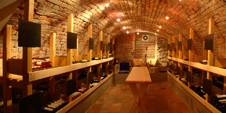Hotel má svojí vinárnu s vinotékou. Co takhle zajít na degustaci? 