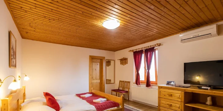 Užijete si pohodlnou postel, LCD TV a bezplatné Wi‑Fi.