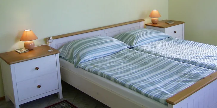 Zabydlíte se v apartmánu pro 4 nebo 5 osob. 