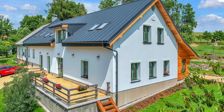 Útulné apartmány v chalupe v Žďárskych vrchoch s možnosťou sauny