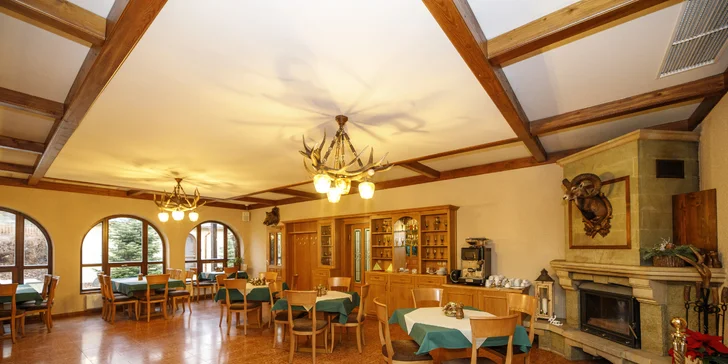 Večeře v případě polopenze se podává formou dvouchodového menu. 