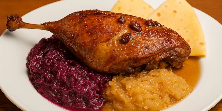 3chodové svatomartinské menu i pivní speciál Harmonie 13° pro 2 osoby