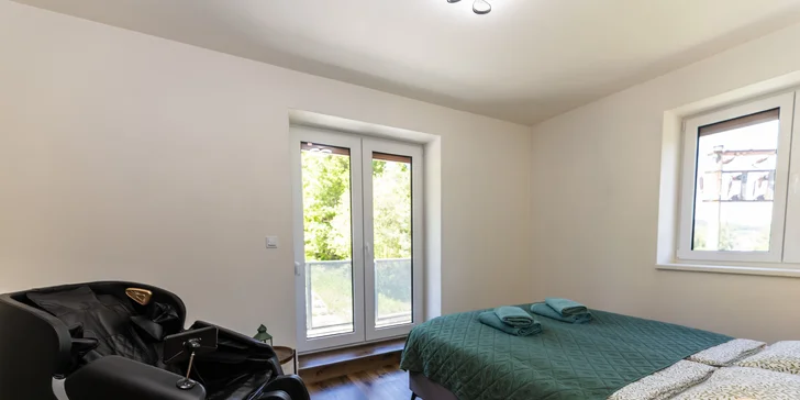 V apartmánu je i masážní křeslo, které můžete využít taktéž neomezeně.
