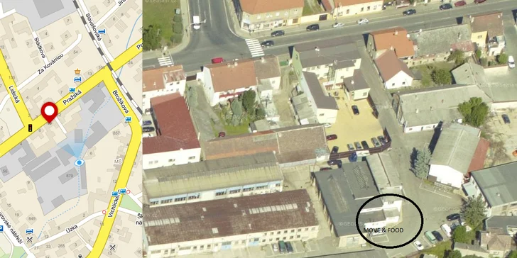 provozovna s mapkou