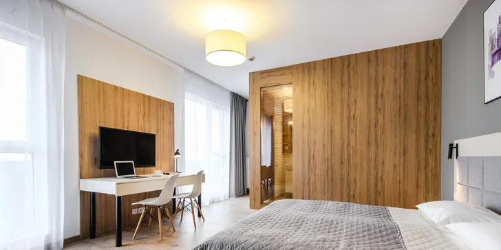 Vybrat si také můžete ze 2 typů pokojů – Comfort (15–18 m²) nebo Comfort Plus (24–30 m²).